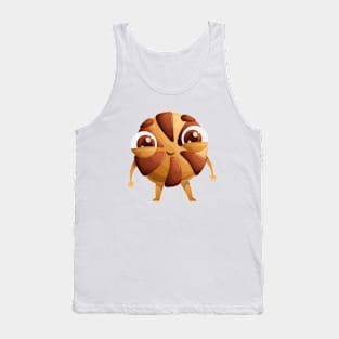 Happy character cute traditional chocolate chip cookies Tank Top